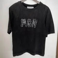 SUGAR ROSE 半袖Tシャツ ブラック ロゴ刺繍のサムネイル