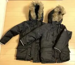 GAP KIDS ブラック ダウンコート 2着セット3歳　5歳　お揃いで