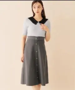 【新品未使用】indexインデックス半袖ニットワンピース