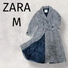 ZARA◆チェスターコート/ツイード調 /ヘリンボーン/M/2161