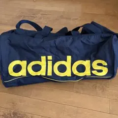 adidas ボストンバッグ ネイビー/イエロー