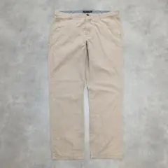ぎ*ん様 TOMMY HILFIGER 36/32 チノパンツ ベージュ フラッ
