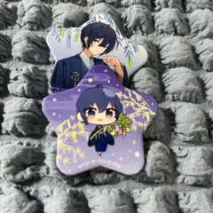 KAITO 星型缶バッジ 七夕 2点セット
