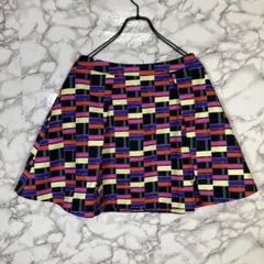 KATE SPADE SATURDAY　（4）　幾何学模様ミニスカート　カラフル