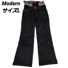 Modern 女性用 スノーボードウェア ブラック フレアパンツ　Lサイズ