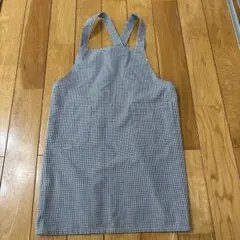チェック柄エプロン 120センチ