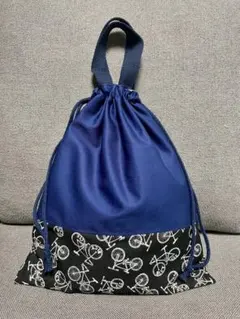 ハンドメイド　体操服袋　給食袋　お着替え袋　入園入学　自転車　シンプル　男の子