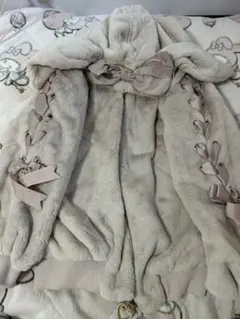 LIZLISA リボンうさみみファーブルゾン ピンク