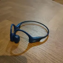 骨伝導イヤホン ブルー ワイヤレス 充電器付き
