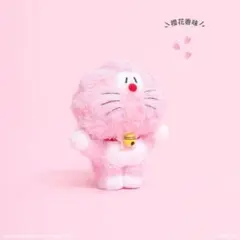 新品未開封☆100％ドラえもん＆フレンズ 桜ドラえもん キーチェーン