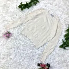 B:MING by BEAMS  ニットカーディガン　ベージュ　薄手　リネン混