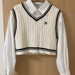 INGNI ニットベスト&シャツセット　Mサイズ