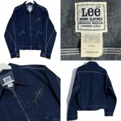 【美品】Lee 91-B デニム ワークジャケット M 古着 トラッカー 復刻のサムネイル