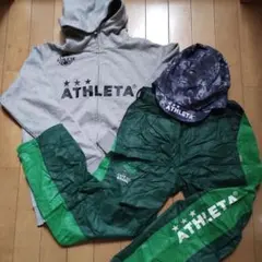 ATHLETA３点セット★パーカー&ウィンブレパンツ＆キャップ★サイズ150