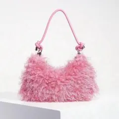 SHEIN フラッフィーショルダーバッグ ピンク