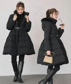 NOBLEエステルファイユミドルダウンコート 38☆spick&SPAN - メルカリ