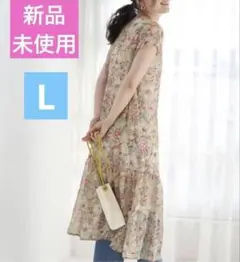 ロペピクニック【新品未使用】ライクフルーツ　ティアード　フレア　ワンピース