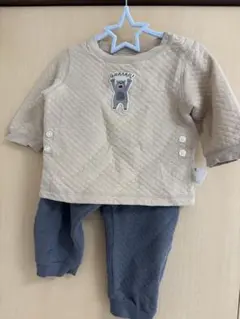 ユニクロ　UNIQLO キルトパジャマ 80サイズ