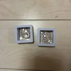 ネックレス 2点セット 三日月 パープルストーン