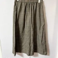 GLOBAL WORK 【M】チェック柄 フレアスカート