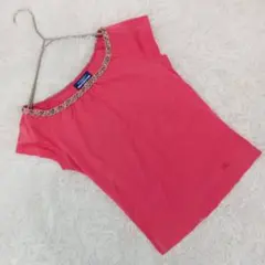 バーバリーブルーレーベル (M) ショートスリーブカットソー ノバチェックフリル