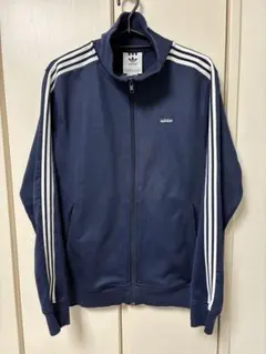 adidas ジャージ　トラックジャケット ネイビー　サイズMのサムネイル