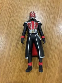 仮面ライダーウィザード ソフビフィギュア ブラック レッド　およそ17センチ