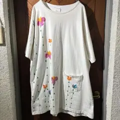 古着 98s USA製 シングルステッチ ハンドペイント Tシャツ 半袖Tシャツのサムネイル