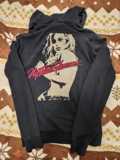 ヒステリックグラマー ジップアップパーカー ブラック　Sサイズ