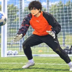 PUMA ピステ トレーニングウェア オレンジ ブラック