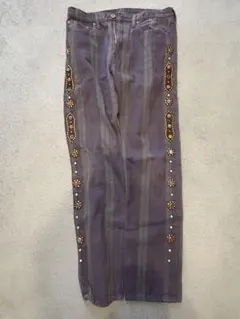 新品　キャピタル スタッズ　ブラックデニム38インチ kapital スタッズデニムブラック38