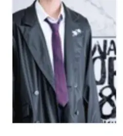 新品・未使用　Ellno Loest 柄ネクタイ　ボルドー