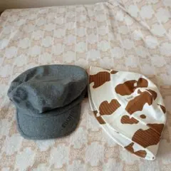 by LOVEiT　帽子　2個セット　キャスケット（F）　ハット（М）
