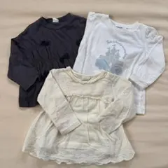 まとめ売り 80〜90cm トップス 3点 長袖 p.premier他