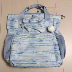 カナナプロジェクト　水彩風 ブルー系 リュックサック バックパックのサムネイル