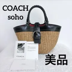 ☆美品☆COACH 2WAY ショルダーバッグ ストロー素材 - メルカリ