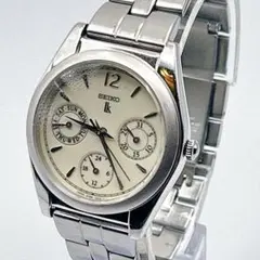 美品✨セイコー ルキア 腕時計 レディース 稼働品 多機能 カレンダー付 希少