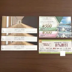 割引券セット　HISラグナシア入園割引券　安楽亭割引券　丸紅ギャラリー ︎のサムネイル