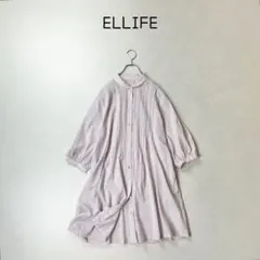 専用ELLIFE ナチュラン取り扱い　ピンタック　丸襟　チュニック