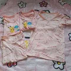 ポケモン　ピカチュウ　クワッス　半袖　肌着　シャツ　４枚セット　120　キッズ
