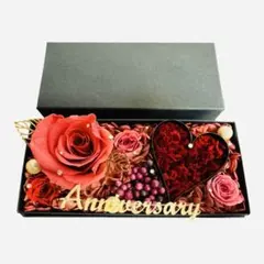 美品✨️手渡用袋あり✨プリザーブドフラワー ボックスアレンジメント 記念日 お祝い