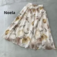 Noela ノエラ 花柄フレアスカート シフォンスカート 裏地付き キレイめのサムネイル