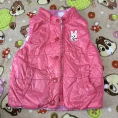 ミキハウス ピンク ダウンベスト 90