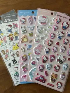正規品 サンリオ ハローキティ 立体シール ぷっくりシール ぷくぷく ステッカー
