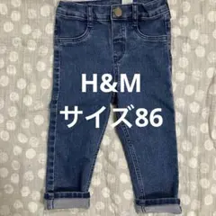 【新品未使用】H&M デニムレギンス 86センチ②