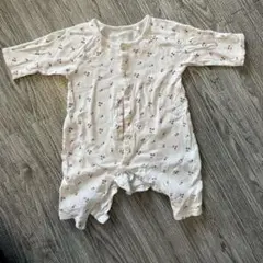 さくらんぼ柄ロンパース 70cm コットン