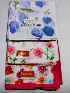 HANAe MORI KENZO 花柄ハンカチ3枚セット