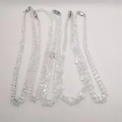 本水晶ネックレス5本セット