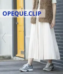 OPEQUE.CLIP フェイクスウェードプリーツスカートのサムネイル