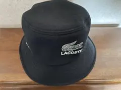 【最終価格】LACOSTE ラコステ ワニロゴ ハット ブラック 帽子 日本製